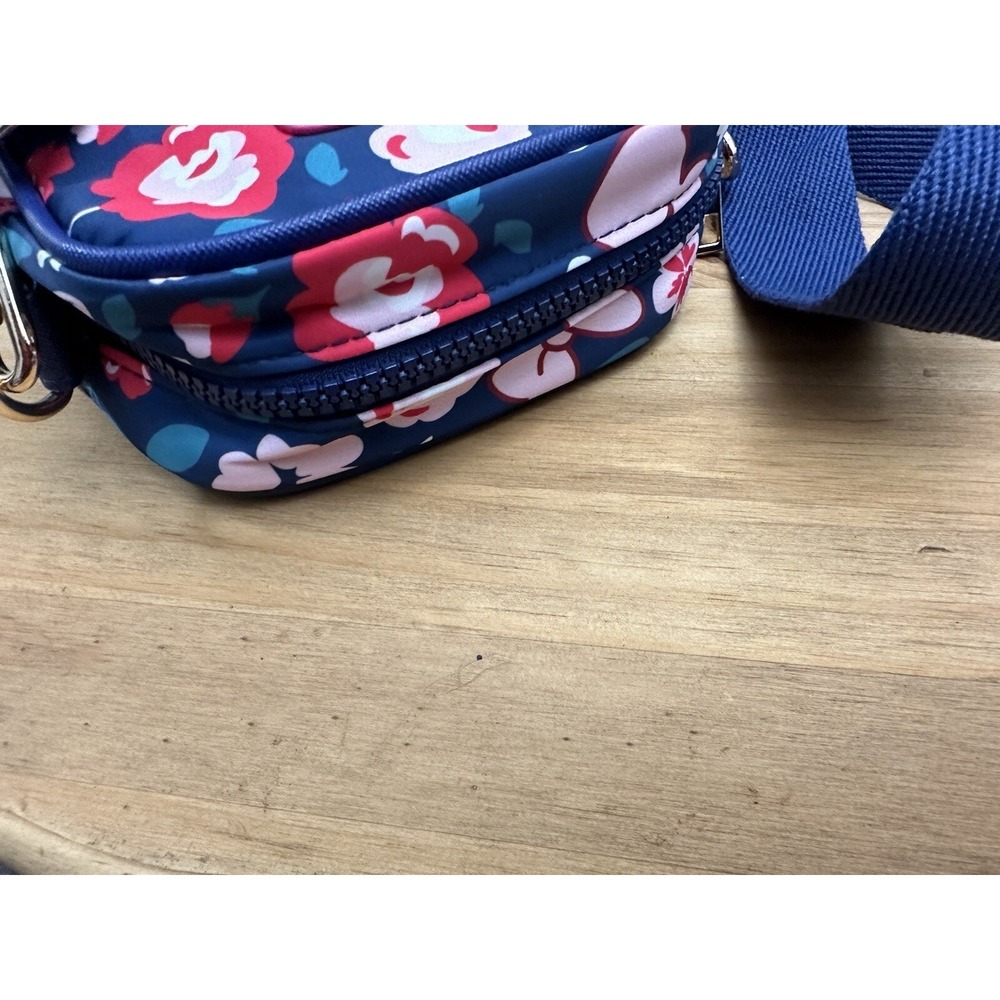 Disney‎ Mickey Mouse Floral Crossbody Bag Pink Navy Blue Spring/Summer - Picture 4 of 5
